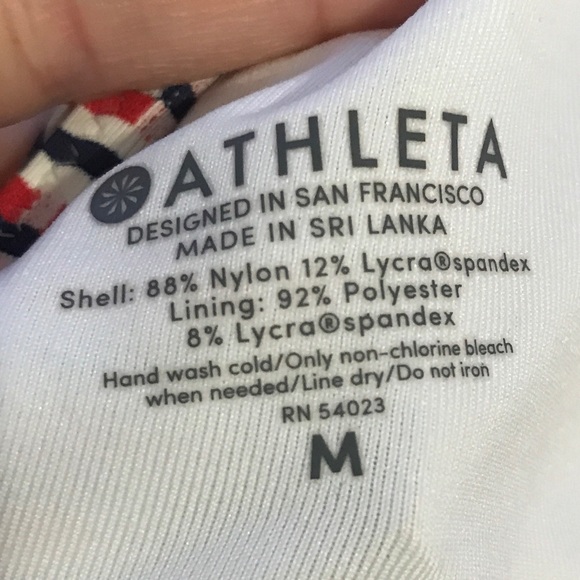Athleta Radiant Jacquard Triangle Tankini Top - Picture 15 of 16